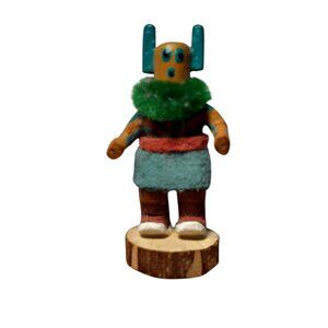 Micro Miniature Kachina Doll 1.5" signed Cricket Hand Crafted